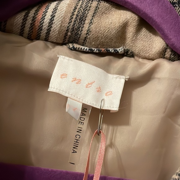 NWT - Entro Plaid Zip Up Jacket - Women’s Large - Picture 3 of 14